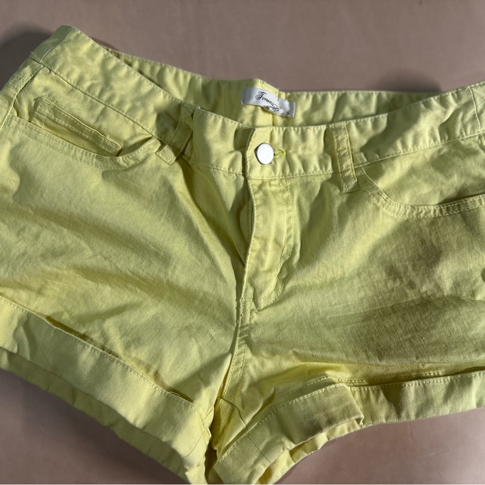 Vintage Forever 21 Yellow Shorts